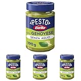 Barilla Pesto alla Genovese ohne Knoblauch 1x190g | Glutenfreie...