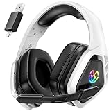 2.4Ghz Wireless Gaming Headset for PS5/PS4/PC(USB-A Port) - 40H Battery...
