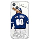 VNGDA Kristallklare Baseball-Schutzhülle für iPhone 14 Pro Max 13 12 11...