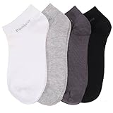 4 Paar Herren-Sneakersocken aus Bambus, extra weich, für Herren,...