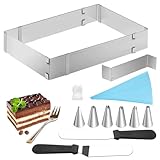 Gebrazy Backrahmen Rechteckig Verstellbar, Backrahmen Eckig Verstellbar,...