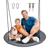 Nestschaukel ø 120 cm Schaukel Kinder HöHenverstellbare Schaukel Outdoor...