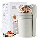 Swkien MüSlibecher to Go, Joghurtbecher to Go 450ml+250ml, Joghurt to Go...