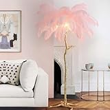 Luxuriöse Stehlampe aus Kunstharz mit dimmbarem Dreibein aus...