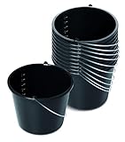 Kistenberg Baueimer 20 Liter 10er Set Eimer mit Skala Mörteleimer...