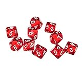 Yourandoll 10 STÜCKE Polyedrische Würfel D10 (0-9) Dice Würfel...