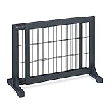 Relaxdays Absperrgitter, ausziehbares Schutzgitter, Treppe & Tür, HxB: 56...