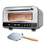 BOLKANI Elektrischer Pizzaofen mit Pizzastein & Pizzaschieber – 450°C...