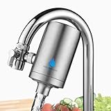 HAHN Technology Wasserhahn Aktivkohle Wasserfilter aus Edelstahl - für...