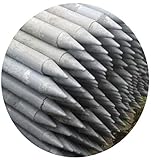 10er Pack Rundpfosten Ø 4,5 cm Länge 175 cm, Garten Zaun Zaunbau