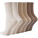 BISOUSOX Pilates Socken Damen 3 Paare Baumwolle Yoga Antirutsch Socken...