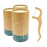 VIGOROUS® 150 Stk. nachhaltige Zahnseide Sticks - Zahnsticks für...