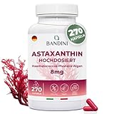 Bandini® Astaxanthin 270 Kapseln | Natürliches Antioxidans aus der Alge...