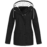 EMATOP angebot des tages blitzangebot Jacke Damen Lang Leichte Regenjacke...