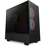 NZXT H5 Flow RGB - CC-H51FB-R1 - ATX Mid-Tower Gaming PC-Gehäuse - USB-C...