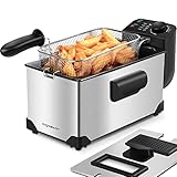 Aigostar Ushas 30HEZ - Semi-professionelle Fritteuse, Edelstahl, 2200 Watt,...