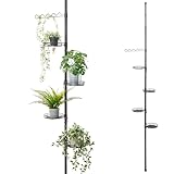 bremermann Teleskop-Blumenregal mit 4 Ablagen und Rankelhilfe, Blumentreppe...