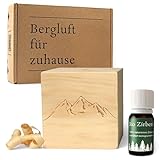 Zirben-Würfel Duft-Set | Zirbenholz-Würfel mit Motiv und Tropfstruktur +...