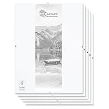 CLAMARO 'N°1' Rahmenloser Bilderrahmen Cliprahmen 5 Stk. 21x29,7 cm (DIN...