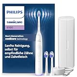 Philips Sonicare 6100 elektrische Zahnbürste, Schallzahnbürste mit 2...