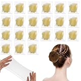 Piriuuo 30 Stück Haarnetz Dutt, Unsichtbare Haarnetze Elastisches...