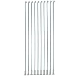 Tissting 10 Stück Fahrrad Speichen Rund 220mm x 2,2mm Fahrrad Radspeiche...