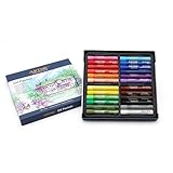 Artme Ölpastell-Farbstifte, 24 verschiedene lebendige Farben, intensive...