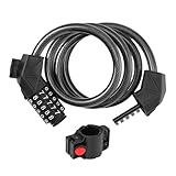 Elektrorollerschloss | 1,2 m langes Fahrradschloss Anti-Diebstahl-Kabel –...