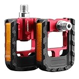 KABON Fahrradpedal faltbar Anti-Rutsch Fahrradpedal Set mit Reflektoren...