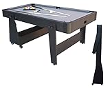 Billardtisch TopTable Magiq Easy-Mobile (aufklappbar&fahrbar) 6,5ft -...