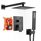 VEVOR Duscharmatur Regenduschsystem fürs Badezimmer Duschsystem mit 203 mm...