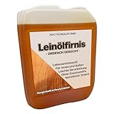 Leinölfirnis 5 L | Dreifach gekochtes Holzöl | Lebensmittelecht...