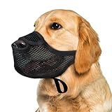 Maulkorb für Hunde,Waschbar Weiches Mesh Anti-Beißen Verstellbar |...
