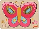 goki 57305 – Schichtenpuzzle Schmetterling – 5-lagiges Puzzle für...