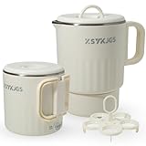 Faltbarer Wasserkocher 1L Gelb Reise Camping Wasserkessel - 600W 304...