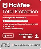 McAfee Total Protection (5 Geräte) 2025 | 15 Monate | Secure VPN,...