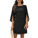 COOAN Damen Formales Festliche Kleid Hochzeitsgäste Kleider Cocktail...