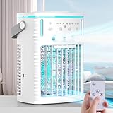 Tragbare Klimaanlage mit Fernbedienung, 1000ml Wassertank, 3...