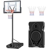 Yohood Basketballkorb Outdoor, Korbhöhe von 135 bis 305 cm,...