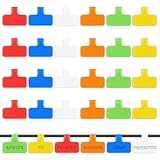 Ymapinc 24 Stück Beschreibbar Kabelbeschriftung 4x2cm Kabel Beschriftung...