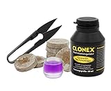 Clonex Set von Tauro - (Clonex 50ml, Gefäß, Schere und 24x Marken Torf...