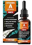 Vitamin A Tropfen FORTE - 1000 µg pro Tropfen - 1800 Tropfen mit Vitamin A...