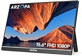 ARZOPA Tragbarer Monitor, 15.6' 1920×1080 FHD IPS Portabler Monitor für...