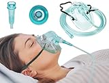 Tiga-Med Sauerstoffmasken für Erwachsene | 5 Stück | DEHP-frei | grün |...