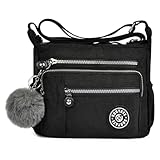 Aucuu Nylon Umhängetasche Damen, Schultertasche Handtaschen Multi Pocket...