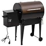 vidaXL Pelletgrill, Pelletsmoker mit Altöl Behälter, Holzpelletgrill mit...