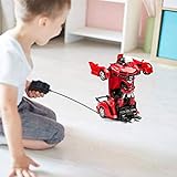 SHOP-STORY - 2 in 1 RC Car Red: Auto 2 in 1, umwandelbar in Roboter