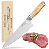 Moritz & Moritz Kochmesser 20 cm - Profi Küchenmesser - Hochwertiges...