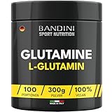 Bandini® L-Glutamin Pulver, Hochdosiert & Geschmacksneutral, Veganes...