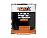 Rostio Rostschutzgrundierung | Kunstharz Rostschutzfarbe weißgrau |...